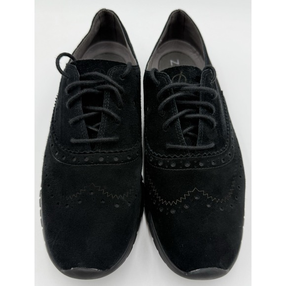 Cole Haan Woman's Zerogrand All Black WingTip Oxford Size 9B W06084 - Picture 1 of 10